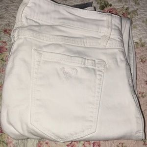 guess white jeans low rise